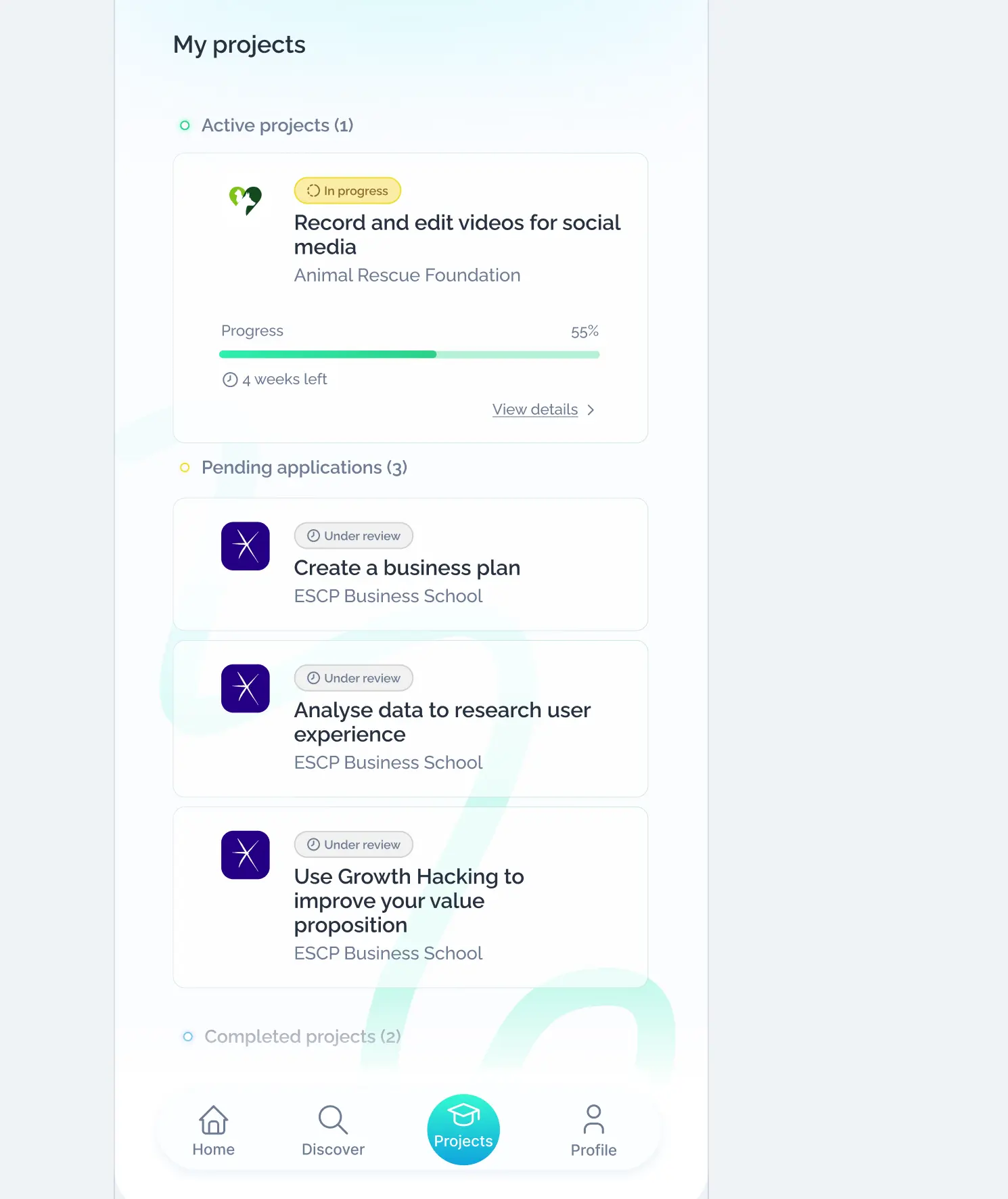 Students complete real work
